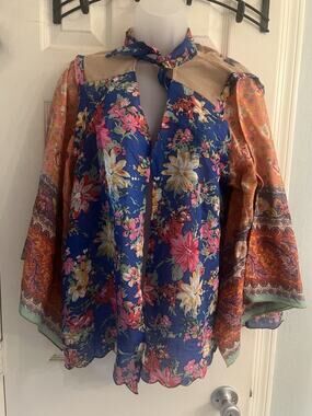 Aratta Silent Journey Embellished Top Open Front